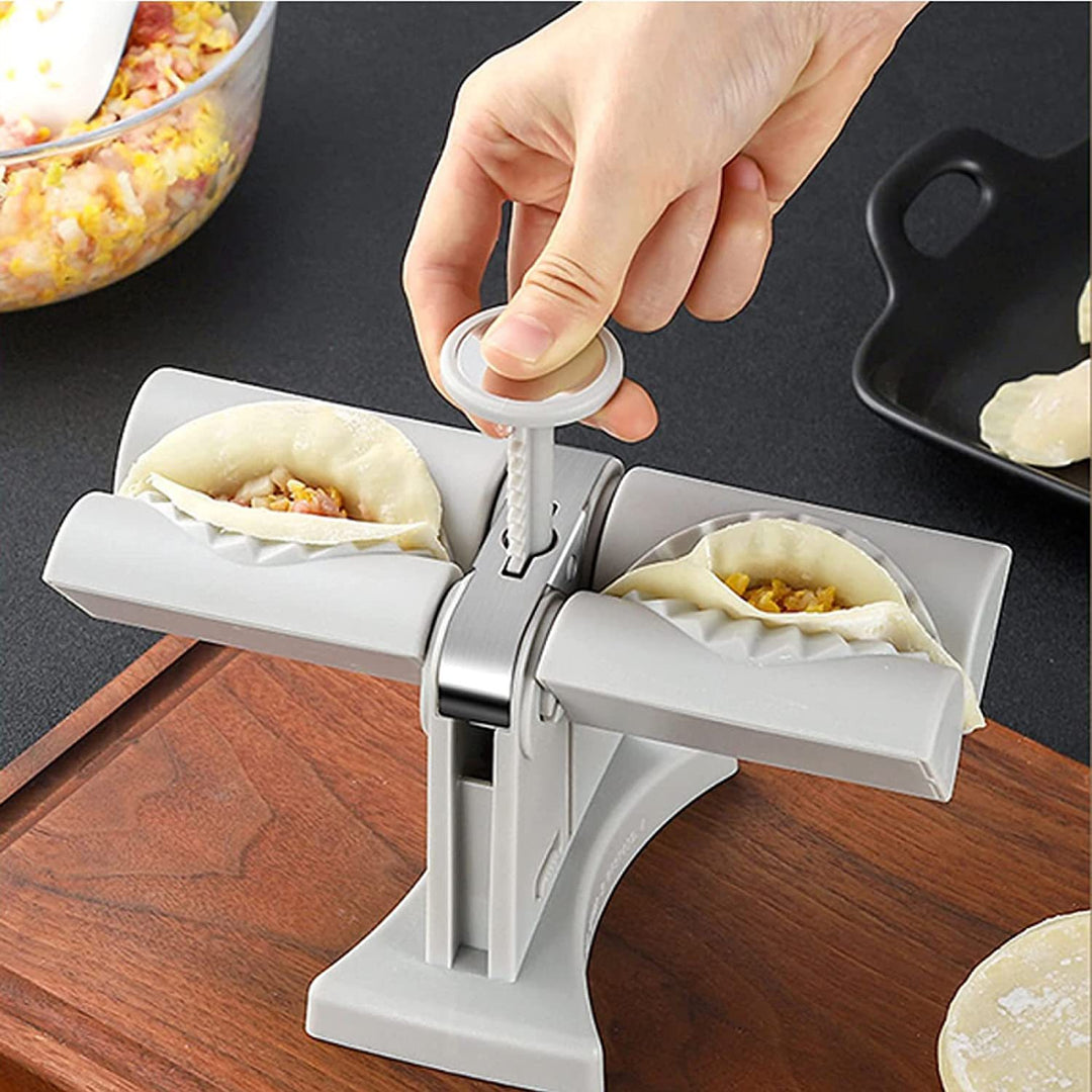 Dumpling Mould Double Head Dumpling Mold Lazy Artifact Manual Press Noodle Dumpling Maker Kitchen Accessories Dumpling Maker Tenko Store
