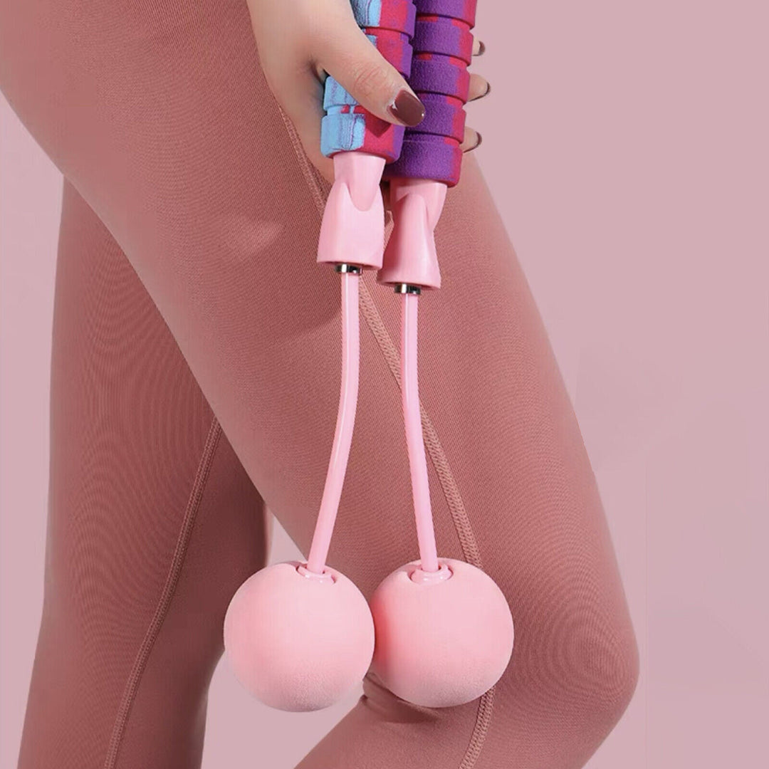 Adjustable Rope or Ropeless 2 in 1 Jump Ropes Training Skipping Fitness Weighted - Tenko Co., Ltd.