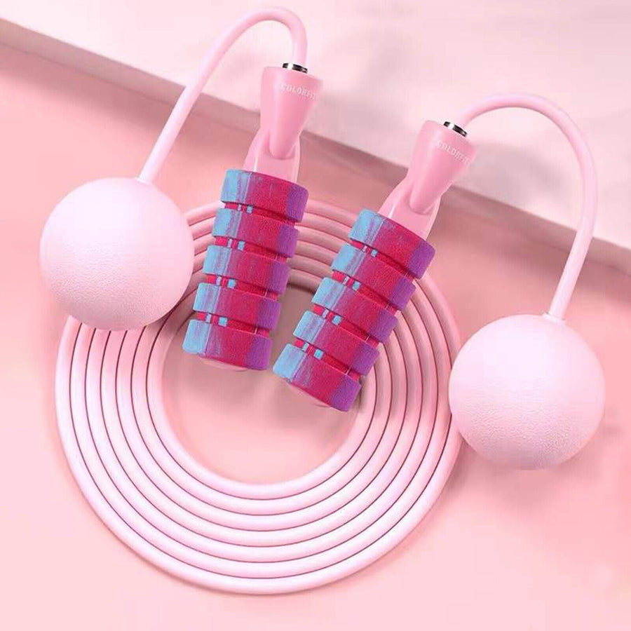 Adjustable Rope or Ropeless 2 in 1 Jump Ropes Training Skipping Fitness Weighted - Tenko Co., Ltd.