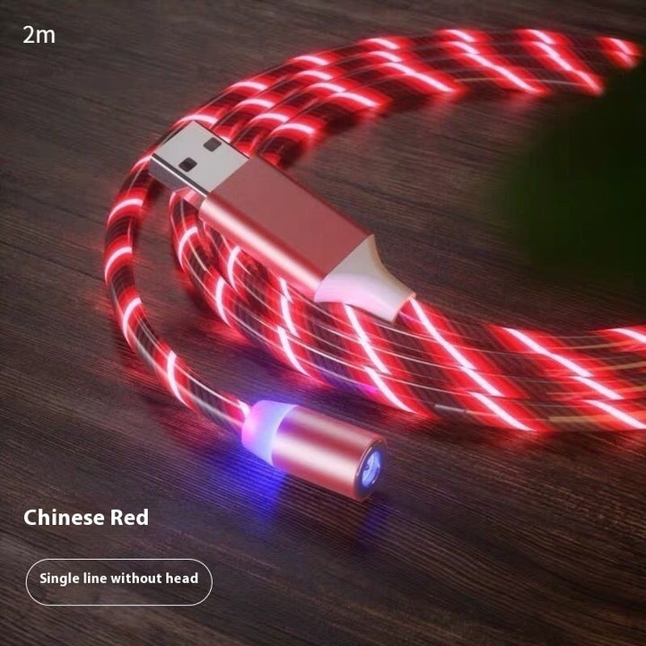 Magnetic Charging Cable Streamer Fast Charging Cable Lighting Micro USB Cable LED Magnet Charger Type-C Cable Tenko Store