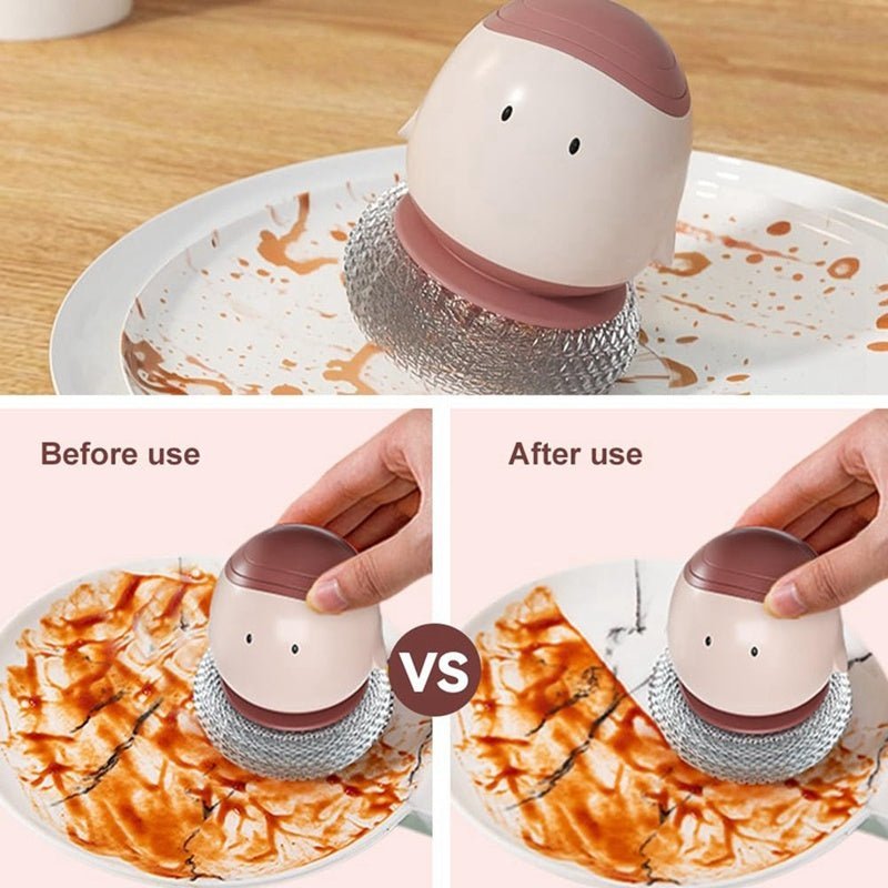 Automatic Liquid Filling Dishwashing Brush Kitchen Dish Brush - Tenko Co., Ltd.