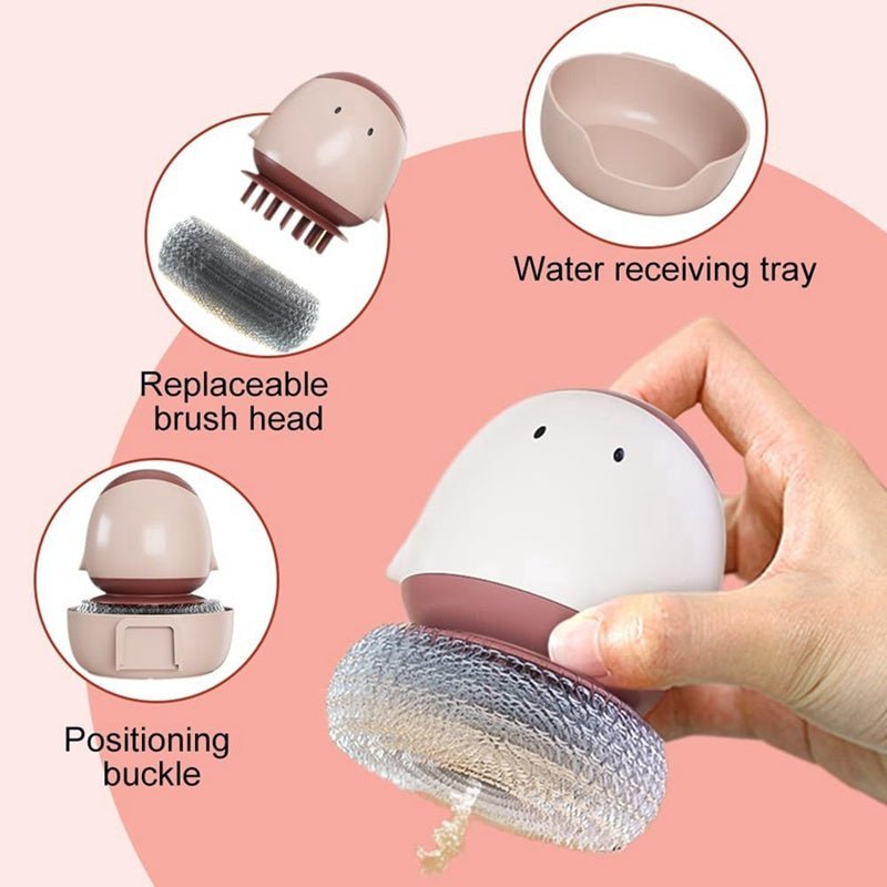 Automatic Liquid Filling Dishwashing Brush Kitchen Dish Brush - Tenko Co., Ltd.