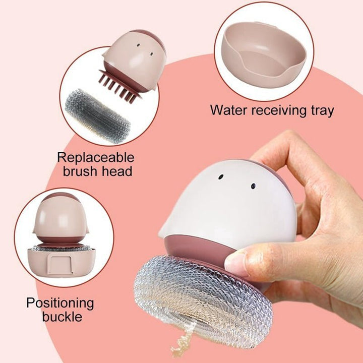 Automatic Liquid Filling Dishwashing Brush Kitchen Dish Brush - Tenko Co., Ltd.