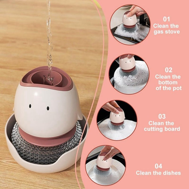 Automatic Liquid Filling Dishwashing Brush Kitchen Dish Brush - Tenko Co., Ltd.