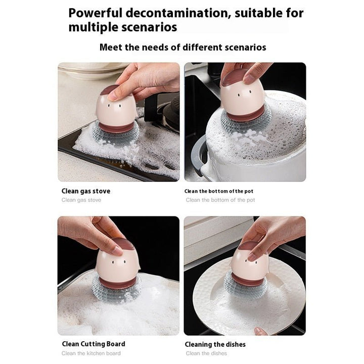 Automatic Liquid Filling Dishwashing Brush Kitchen Dish Brush - Tenko Co., Ltd.