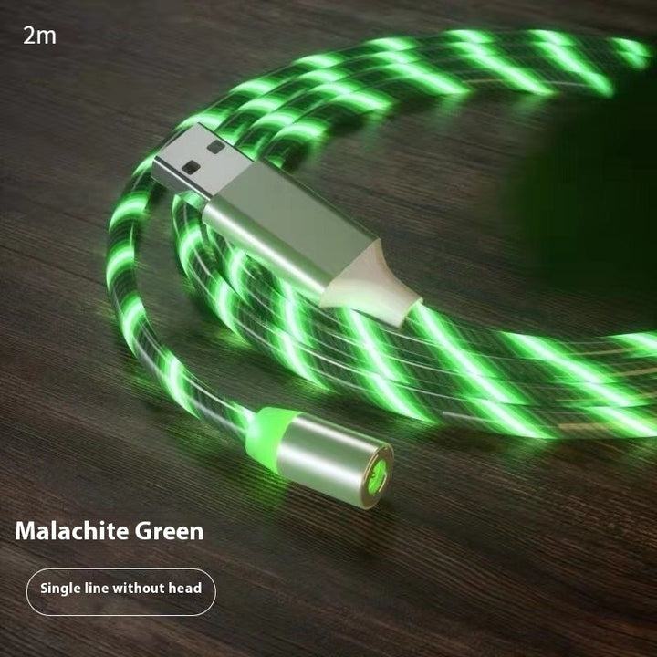 Magnetic Charging Cable Streamer Fast Charging Cable Lighting Micro USB Cable LED Magnet Charger Type-C Cable Tenko Store
