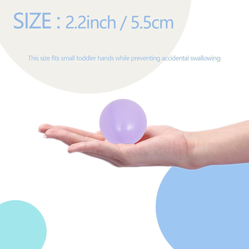 Ball Pit Balls 200 Count for Kids, Colorful Phthalate Free BPA Free Baby Toddler Play Balls for Kids Toddlers - Safe, Crushproof, Lightweight, Durable Spheres - Purple - Tenko Co., Ltd.