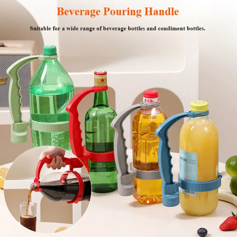 Beverage Bottle Handle Holder Adjustable Pouring Handle Organizer Multi - Use Oil Bottle Handle Holder Kitchen Storage Kitchen Gadgets - Tenko Co., Ltd.