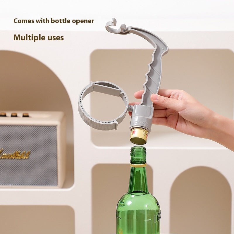 Beverage Bottle Handle Holder Adjustable Pouring Handle Organizer Multi - Use Oil Bottle Handle Holder Kitchen Storage Kitchen Gadgets - Tenko Co., Ltd.