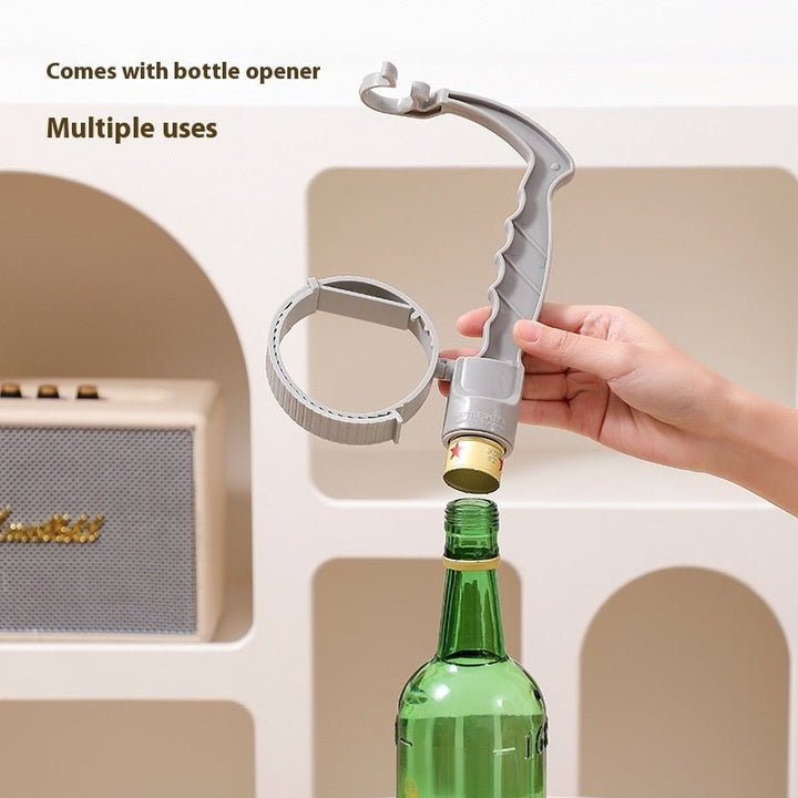 Beverage Bottle Handle Holder Adjustable Pouring Handle Organizer Multi - Use Oil Bottle Handle Holder Kitchen Storage Kitchen Gadgets - Tenko Co., Ltd.