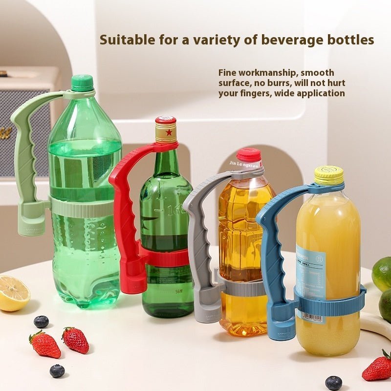 Beverage Bottle Handle Holder Adjustable Pouring Handle Organizer Multi - Use Oil Bottle Handle Holder Kitchen Storage Kitchen Gadgets - Tenko Co., Ltd.