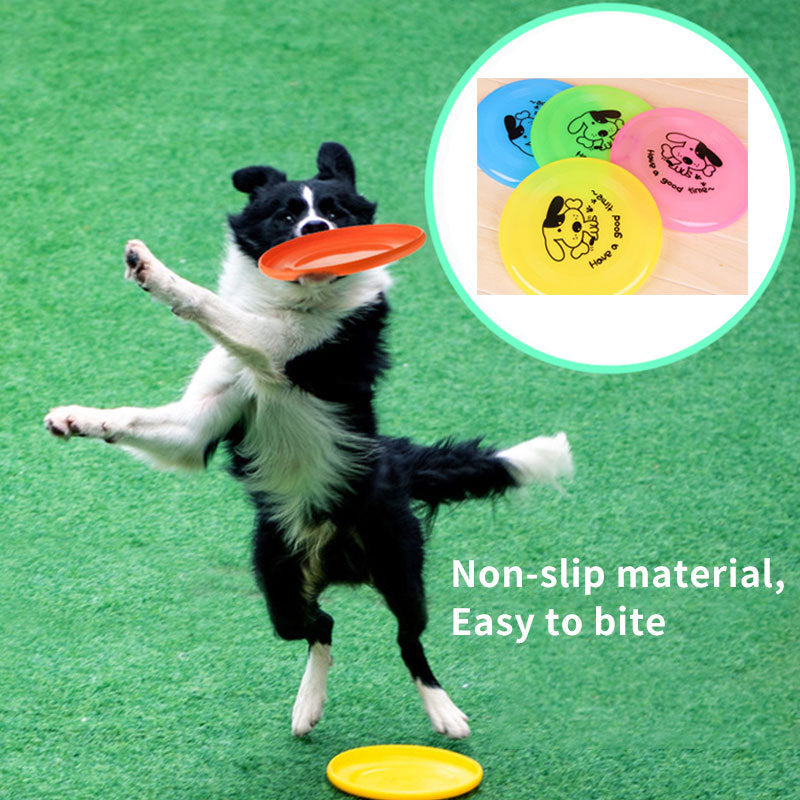 Silicone Flying Saucer Funny Pets Dog Cat Toy Dog Game Flying Discs Resistant Chew Puppy Training Interactive Pet Supplies Tenko Store