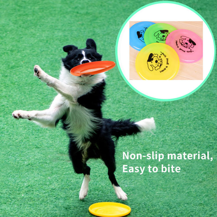Silicone Flying Saucer Funny Pets Dog Cat Toy Dog Game Flying Discs Resistant Chew Puppy Training Interactive Pet Supplies Tenko Store