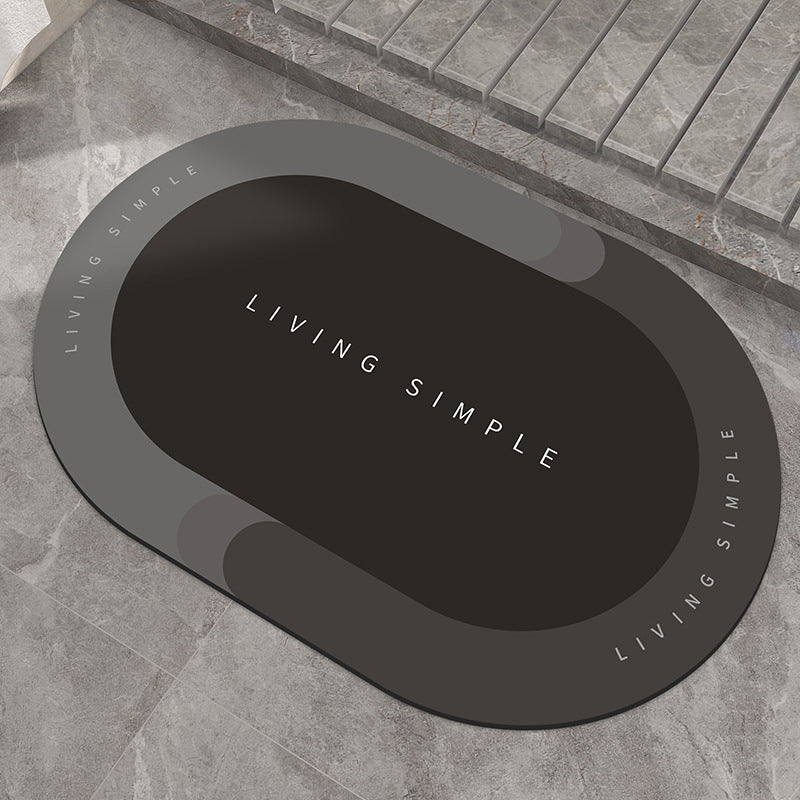 Bath Mat Entrance Door Mat Super Absorbent Bathroom Mats Quick Drying Bathroom Carpet Modern Simple Non-Slip Floor Mats Home Tenko Store