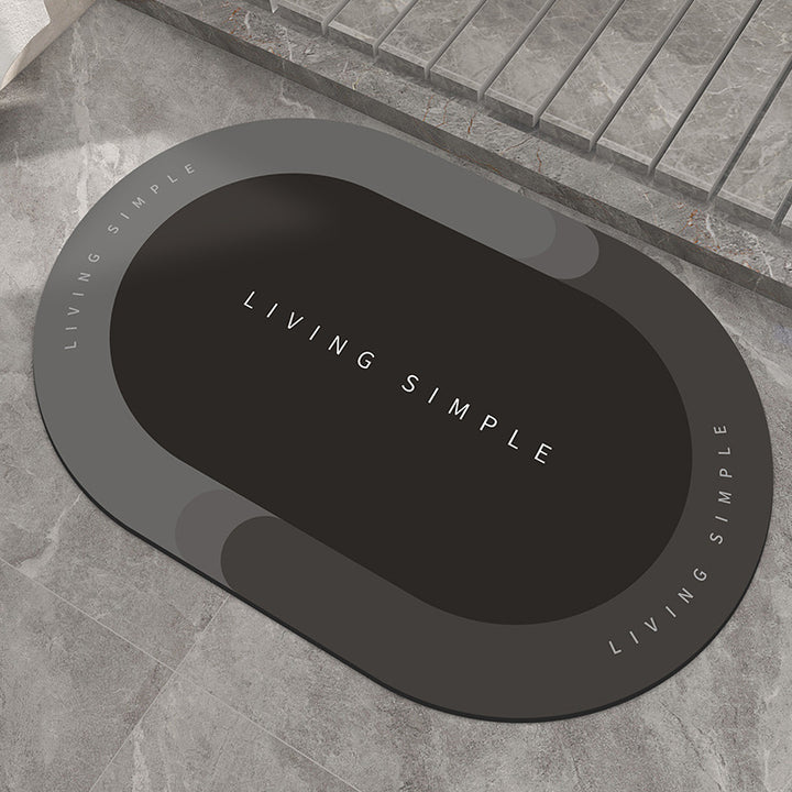 Bath Mat Entrance Door Mat Super Absorbent Bathroom Mats Quick Drying Bathroom Carpet Modern Simple Non-Slip Floor Mats Home Tenko Store