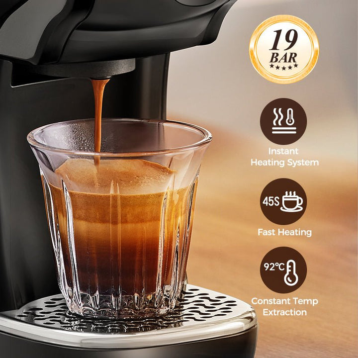 CAFELFFE 3 - in - 1 Hot & Cold Espresso Brewing Machine: 19Bar Pressure, Customizable Cup Sizes, All - in - One Extraction for Global Coffee Lovers - MK611 - Tenko Co., Ltd.