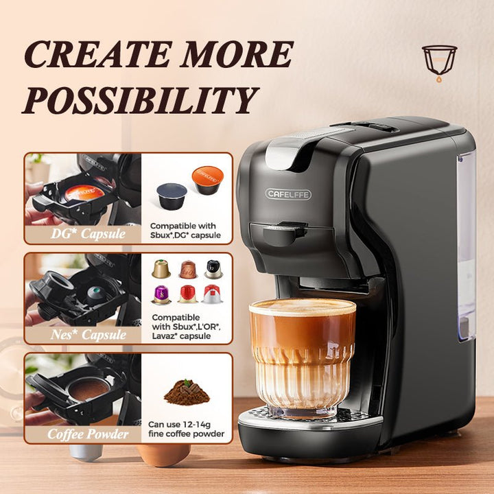CAFELFFE 3 - in - 1 Hot & Cold Espresso Brewing Machine: 19Bar Pressure, Customizable Cup Sizes, All - in - One Extraction for Global Coffee Lovers - MK611 - Tenko Co., Ltd.