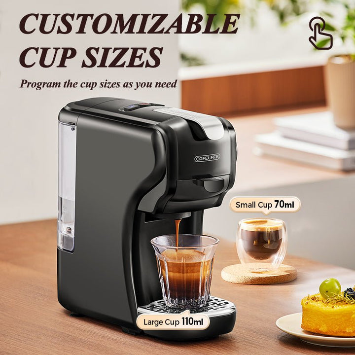 CAFELFFE 3 - in - 1 Hot & Cold Espresso Brewing Machine: 19Bar Pressure, Customizable Cup Sizes, All - in - One Extraction for Global Coffee Lovers - MK611 - Tenko Co., Ltd.