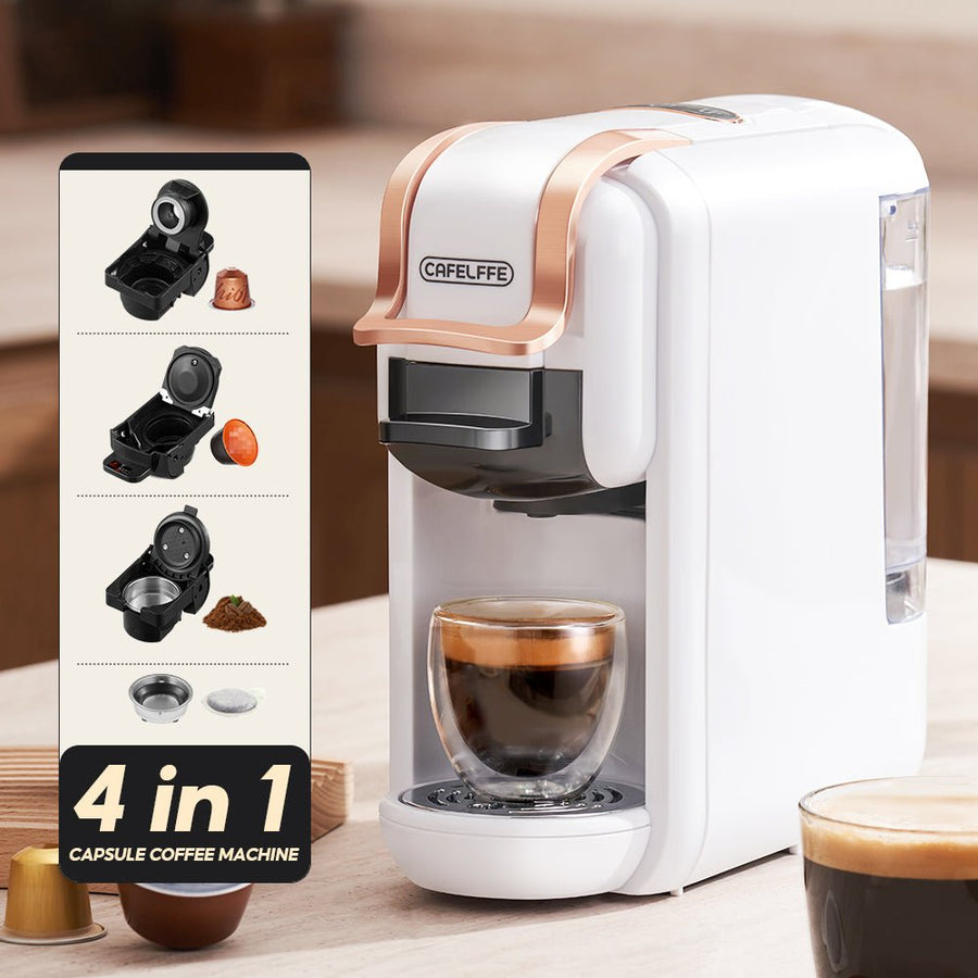 CAFELFFE 4 - in - 1 Capsule Coffee Machine: 19Bar Pressure, One - Button Operation for Global Coffee Lovers - MK603 - Tenko Co., Ltd.