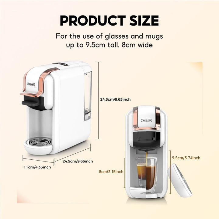 CAFELFFE 4 - in - 1 Capsule Coffee Machine: 19Bar Pressure, One - Button Operation for Global Coffee Lovers - MK603 - Tenko Co., Ltd.