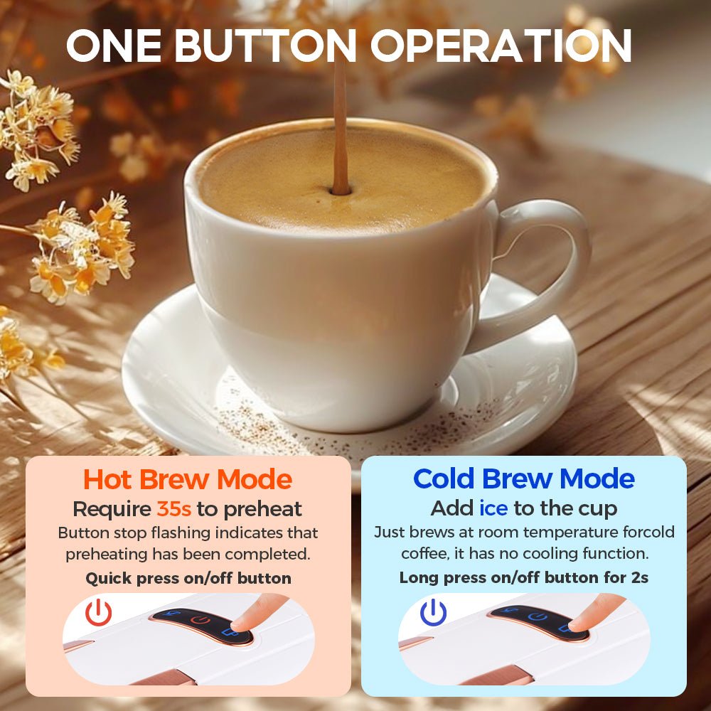 CAFELFFE 4 - in - 1 Capsule Coffee Machine: 19Bar Pressure, One - Button Operation for Global Coffee Lovers - MK603 - Tenko Co., Ltd.