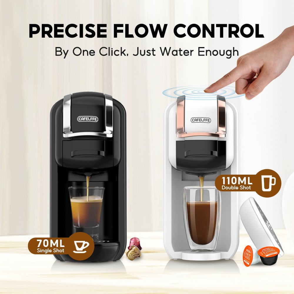 CAFELFFE 4 - in - 1 Capsule Coffee Machine: 19Bar Pressure, One - Button Operation for Global Coffee Lovers - MK603 - Tenko Co., Ltd.