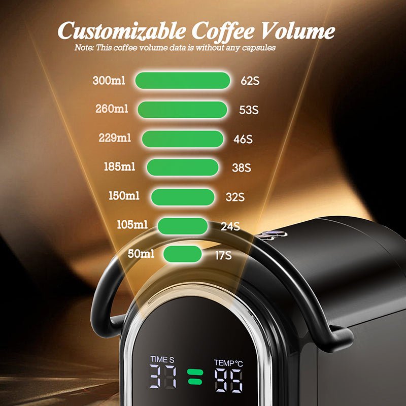 CAFELFFE 4 - in - 1 Capsule Coffee Machine: Customizable Extraction, Large Cup Capacity, Hot/Cold Modes for Global Coffee Enthusiasts - MK609S - Tenko Co., Ltd.