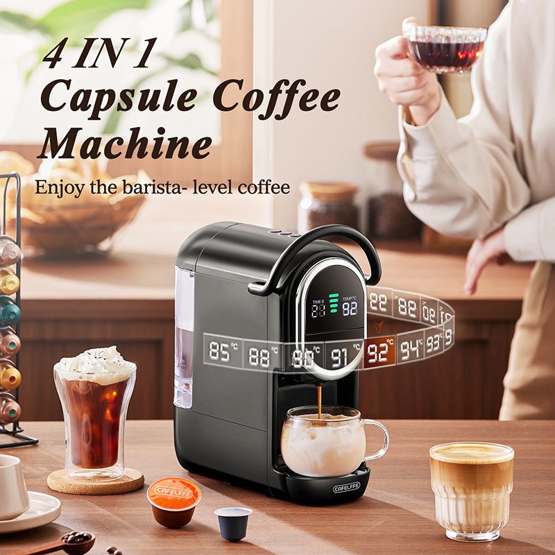 CAFELFFE 4 - in - 1 Capsule Coffee Machine: Customizable Extraction, Large Cup Capacity, Hot/Cold Modes for Global Coffee Enthusiasts - MK609S - Tenko Co., Ltd.