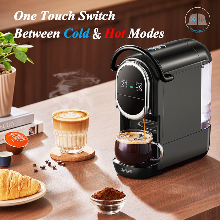 CAFELFFE 4 - in - 1 Capsule Coffee Machine: Customizable Extraction, Large Cup Capacity, Hot/Cold Modes for Global Coffee Enthusiasts - MK609S - Tenko Co., Ltd.