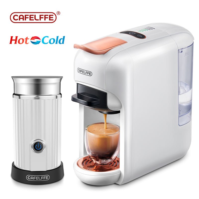 CAFELFFE MK 606 - in - 1 Hot & Cold Capsule Espresso Machine: 19Bar Pressure, 7 - Level Water Volume - Tenko Co., Ltd.