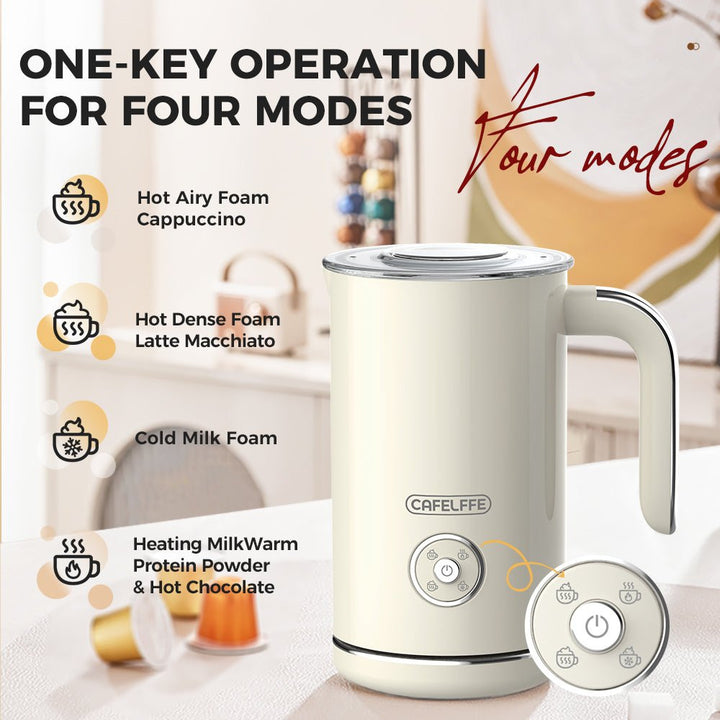 CAFELFFE MK202 - in - 1 Multi - Function Hot and Cold Milk Frother: Precise Temperature Control, Large Capacity, Easy - Clean for Global Coffee Enthusiasts - Tenko Co., Ltd.