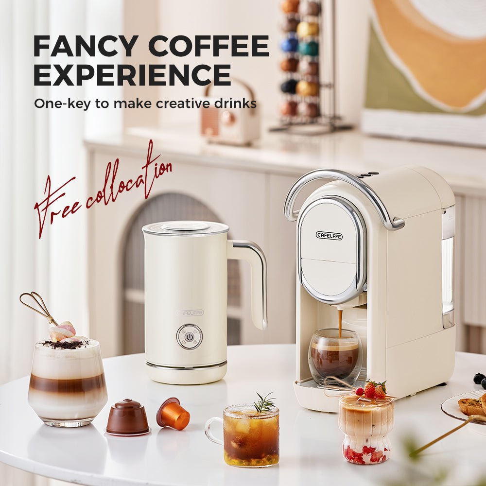 CAFELFFE MK202 - in - 1 Multi - Function Hot and Cold Milk Frother: Precise Temperature Control, Large Capacity, Easy - Clean for Global Coffee Enthusiasts - Tenko Co., Ltd.