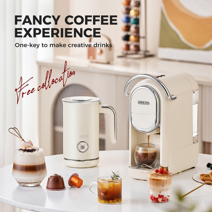 CAFELFFE MK202 - in - 1 Multi - Function Hot and Cold Milk Frother: Precise Temperature Control, Large Capacity, Easy - Clean for Global Coffee Enthusiasts - Tenko Co., Ltd.