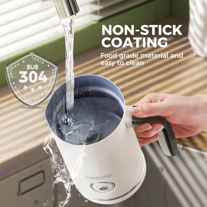 CAFELFFE MK202 - in - 1 Multi - Function Hot and Cold Milk Frother: Precise Temperature Control, Large Capacity, Easy - Clean for Global Coffee Enthusiasts - Tenko Co., Ltd.