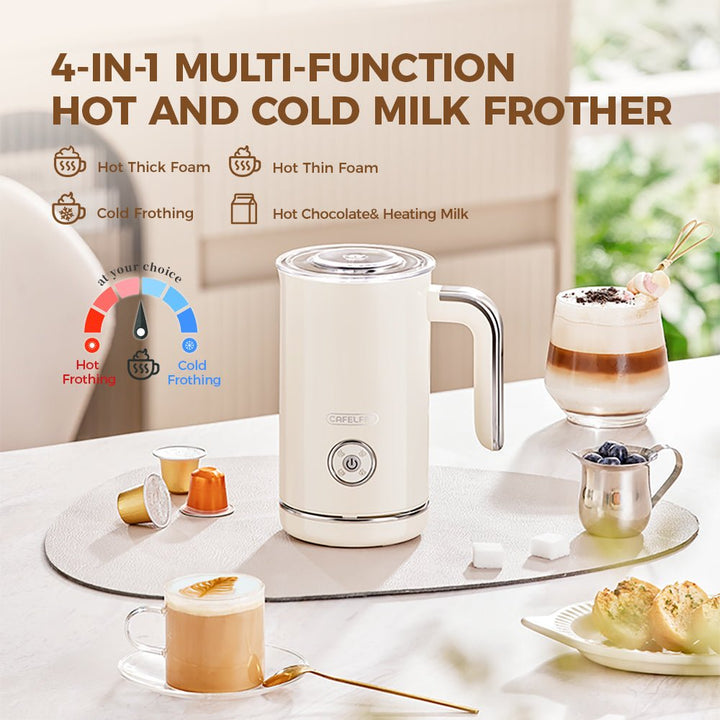 CAFELFFE MK202 - in - 1 Multi - Function Hot and Cold Milk Frother: Precise Temperature Control, Large Capacity, Easy - Clean for Global Coffee Enthusiasts - Tenko Co., Ltd.