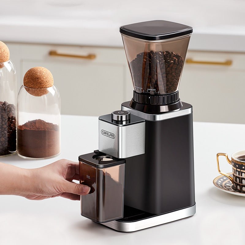CAFELFFE MK301 Coffee Grinder: 48 - Gear Adjustment, 420 Stainless Steel Core, Anti - Static & Detachable for Even Grinding Worldwide - Tenko Co., Ltd.