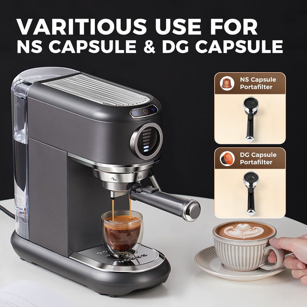 CAFELFFE MK601F 4in1 Multi - Capsule Espresso Maker: 19 Bar Pressure, PID Temp Control, Hot & Cold Brew, Compatible with Nespresso, Dolce Gusto & More - Tenko Co., Ltd.