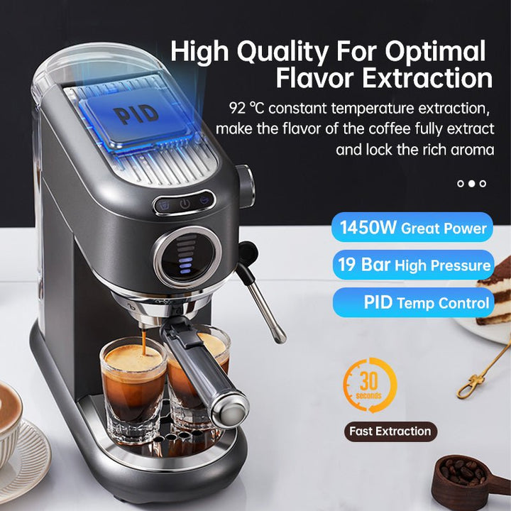 CAFELFFE MK601F 4in1 Multi - Capsule Espresso Maker: 19 Bar Pressure, PID Temp Control, Hot & Cold Brew, Compatible with Nespresso, Dolce Gusto & More - Tenko Co., Ltd.
