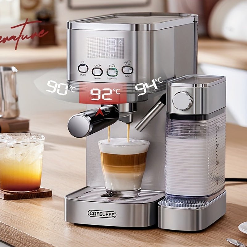CAFELFFE MK801 Automatic Espresso Machine: 20 - Bar Pressure, 3 - Level Temp Control, 0.7L Milk Box, Multi - Flavor Coffee Maker for Global Users - Tenko Co., Ltd.