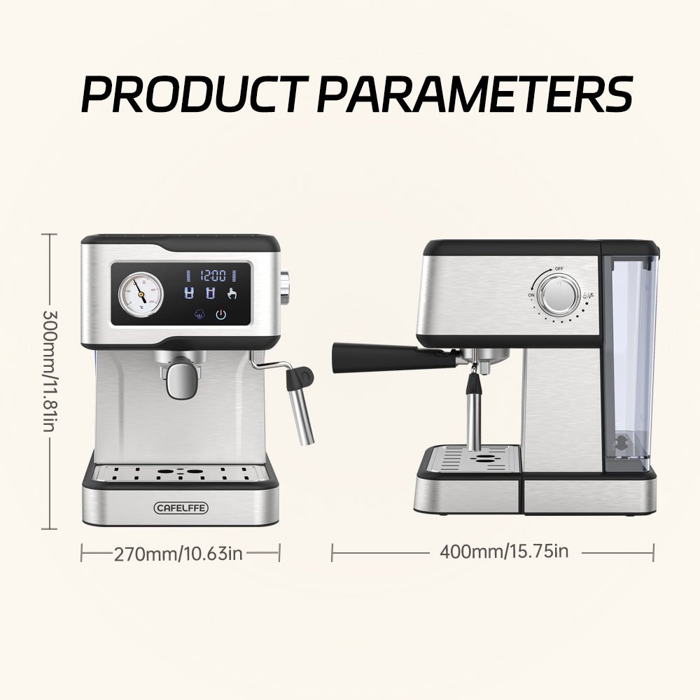 CAFELFFE MK901 Espresso Machine: 20 - Bar Pressure, PID Temperature Control, Smart Touch Panel, Volumetric Control for Global Coffee Lovers - Tenko Co., Ltd.