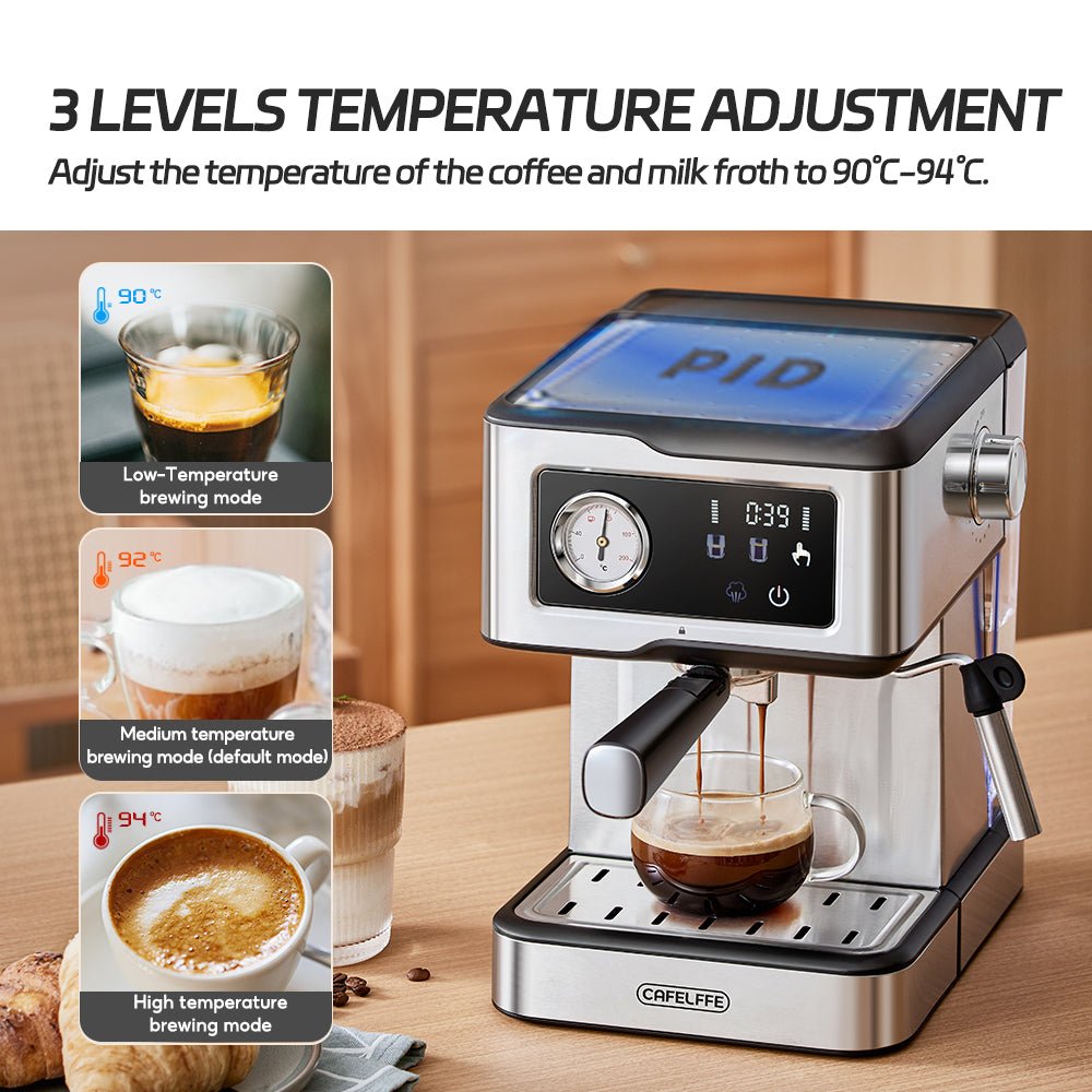 CAFELFFE MK901 Espresso Machine: 20 - Bar Pressure, PID Temperature Control, Smart Touch Panel, Volumetric Control for Global Coffee Lovers - Tenko Co., Ltd.