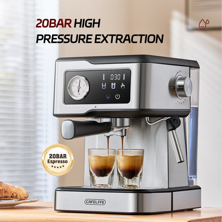 CAFELFFE MK901 Espresso Machine: 20 - Bar Pressure, PID Temperature Control, Smart Touch Panel, Volumetric Control for Global Coffee Lovers - Tenko Co., Ltd.