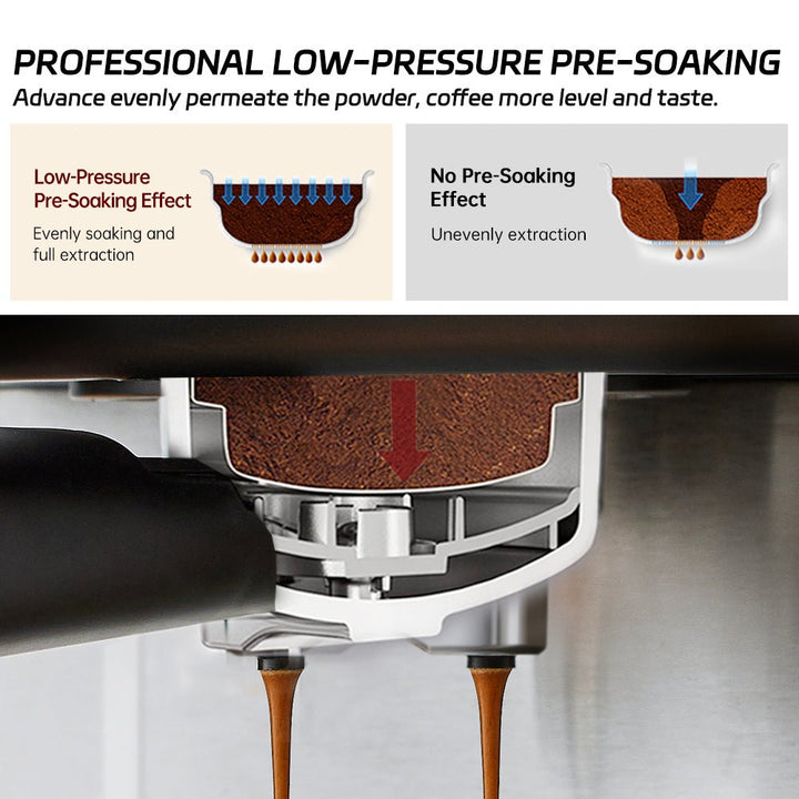 CAFELFFE MK901 Espresso Machine: 20 - Bar Pressure, PID Temperature Control, Smart Touch Panel, Volumetric Control for Global Coffee Lovers - Tenko Co., Ltd.