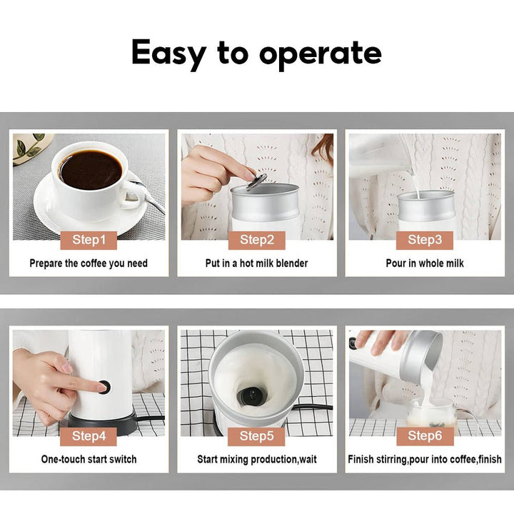 CAFELFFE Multi - functional Milk Frother: Hot & Cold Frothing, Large Capacity, Easy - Clean for Global Coffee Lovers - MK201 - Tenko Co., Ltd.