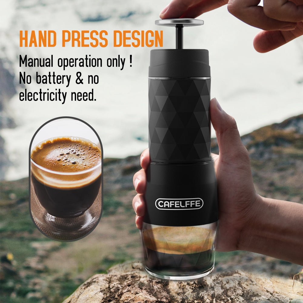 CAFELFFE Portable Brew Presso: 3 - in - 1 Hand - Powered 18Bar Pressure Coffee Brewer for Camping & Travel - MK501 - Tenko Co., Ltd.