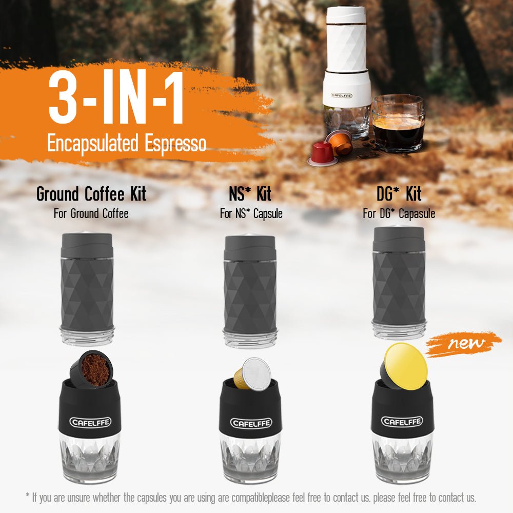 CAFELFFE Portable Brew Presso: 3 - in - 1 Hand - Powered 18Bar Pressure Coffee Brewer for Camping & Travel - MK501 - Tenko Co., Ltd.