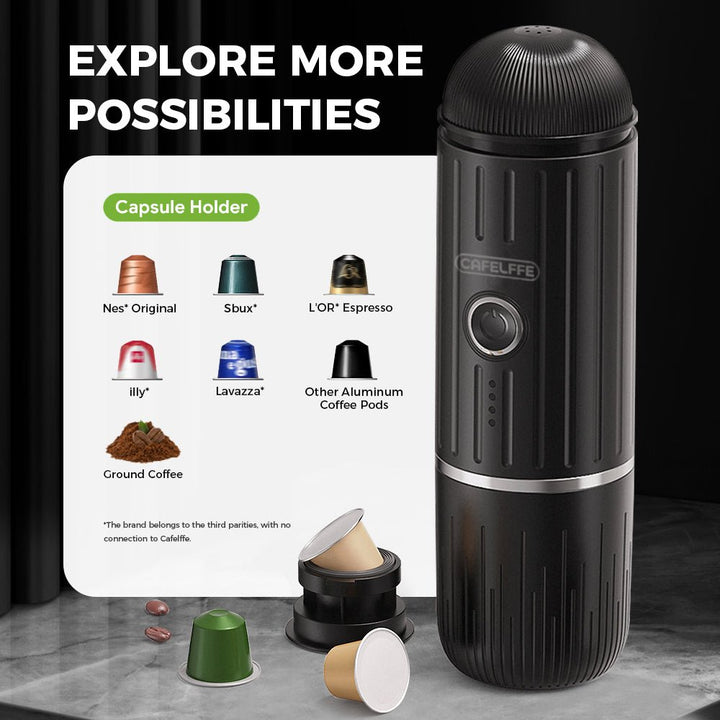CAFELFFE Portable Espresso Maker: 19Bar High - Pressure, 2 - in - 1 Compatibility for Worldwide Coffee Lovers - MK502 - Tenko Co., Ltd.