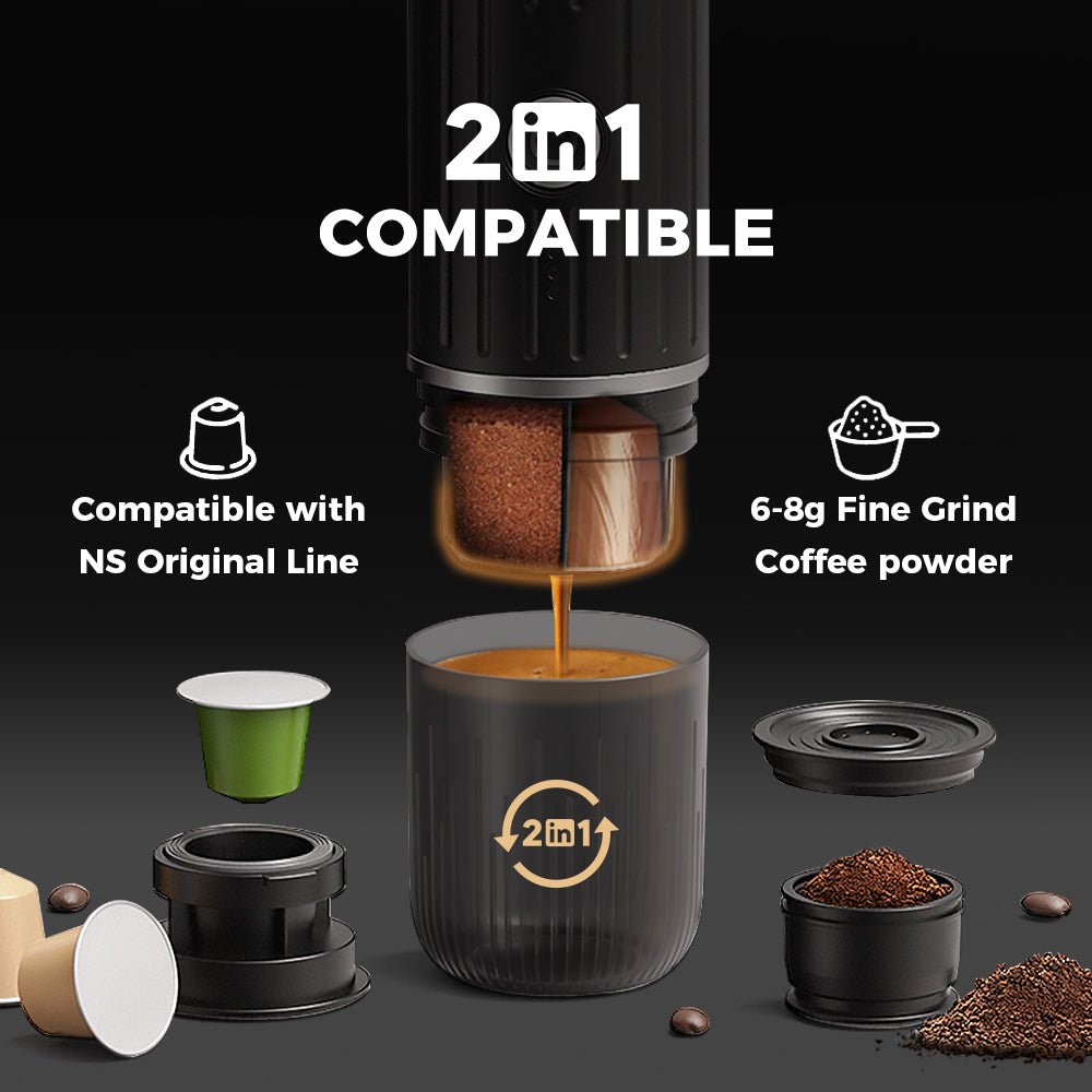 CAFELFFE Portable Espresso Maker: 19Bar High - Pressure, 2 - in - 1 Compatibility for Worldwide Coffee Lovers - MK502 - Tenko Co., Ltd.