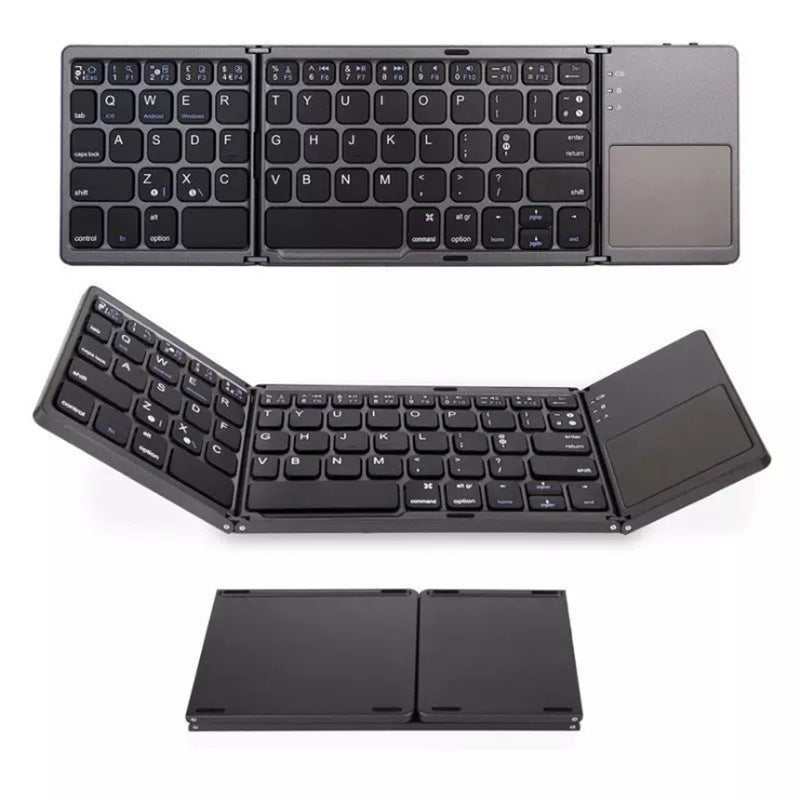 Folding Mini Keyboard Tablet Phone Computer Wireless Foldable Bluetooth Keyboard Multi-Function Button Tenko Store