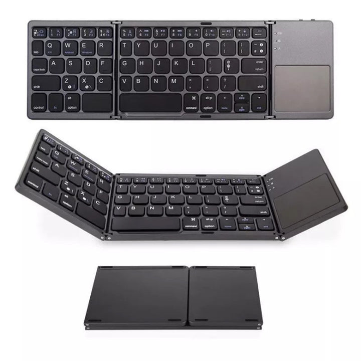 Folding Mini Keyboard Tablet Phone Computer Wireless Foldable Bluetooth Keyboard Multi-Function Button Tenko Store
